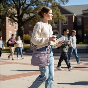 Coach Penelope crossbody bag with a lavender leather exterior
